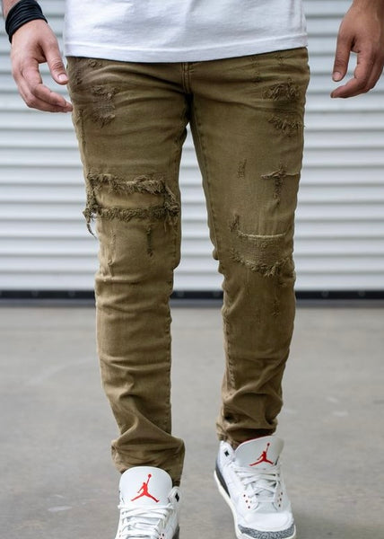 Denim Jeans Almeria Dark Brown