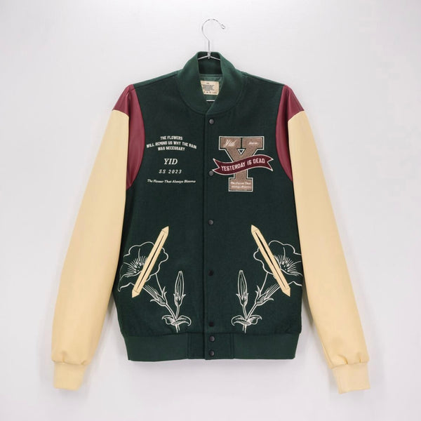 I Know Nigo Jacket  Pink and White Nigo Varsity Jacket