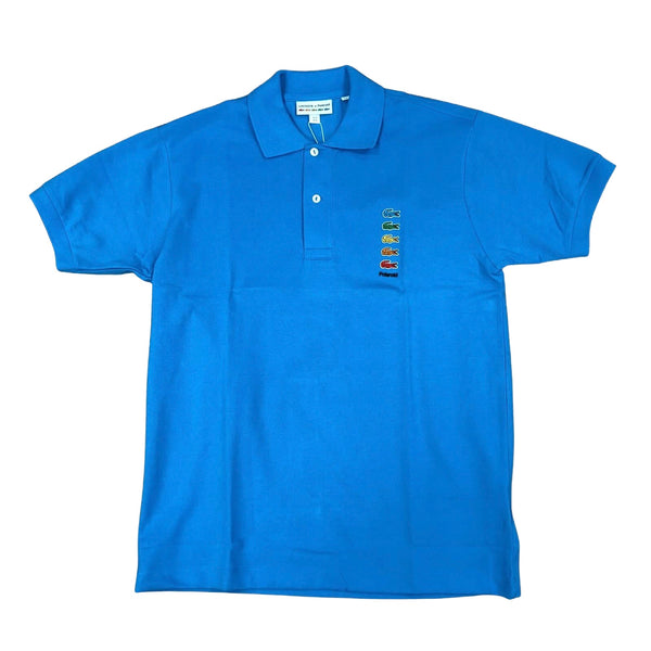 Polo lacoste logo clearance grande