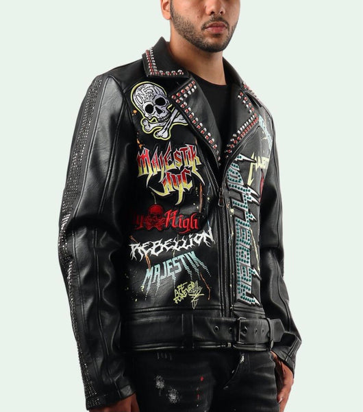 Majestik Rockstar Leather Jacket – Era Clothing Store