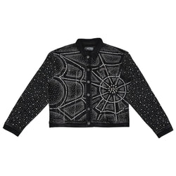 Vicious “Embellished Rhinestone” Black Denim Jacket