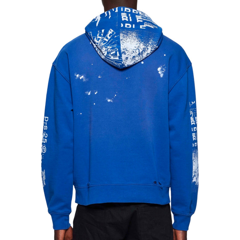 Purple Brand Blue French Terry Hoodie