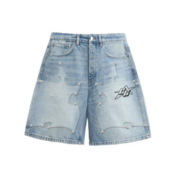 Campus “Tribal” Blue Jorts Shorts