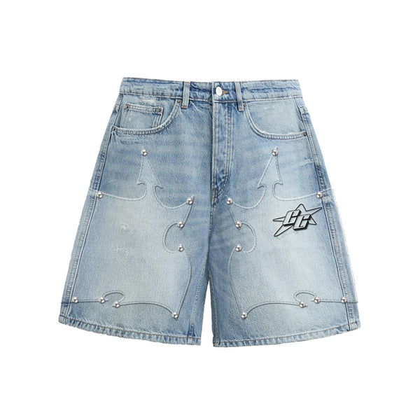 Campus “Tribal” Blue Jorts Shorts