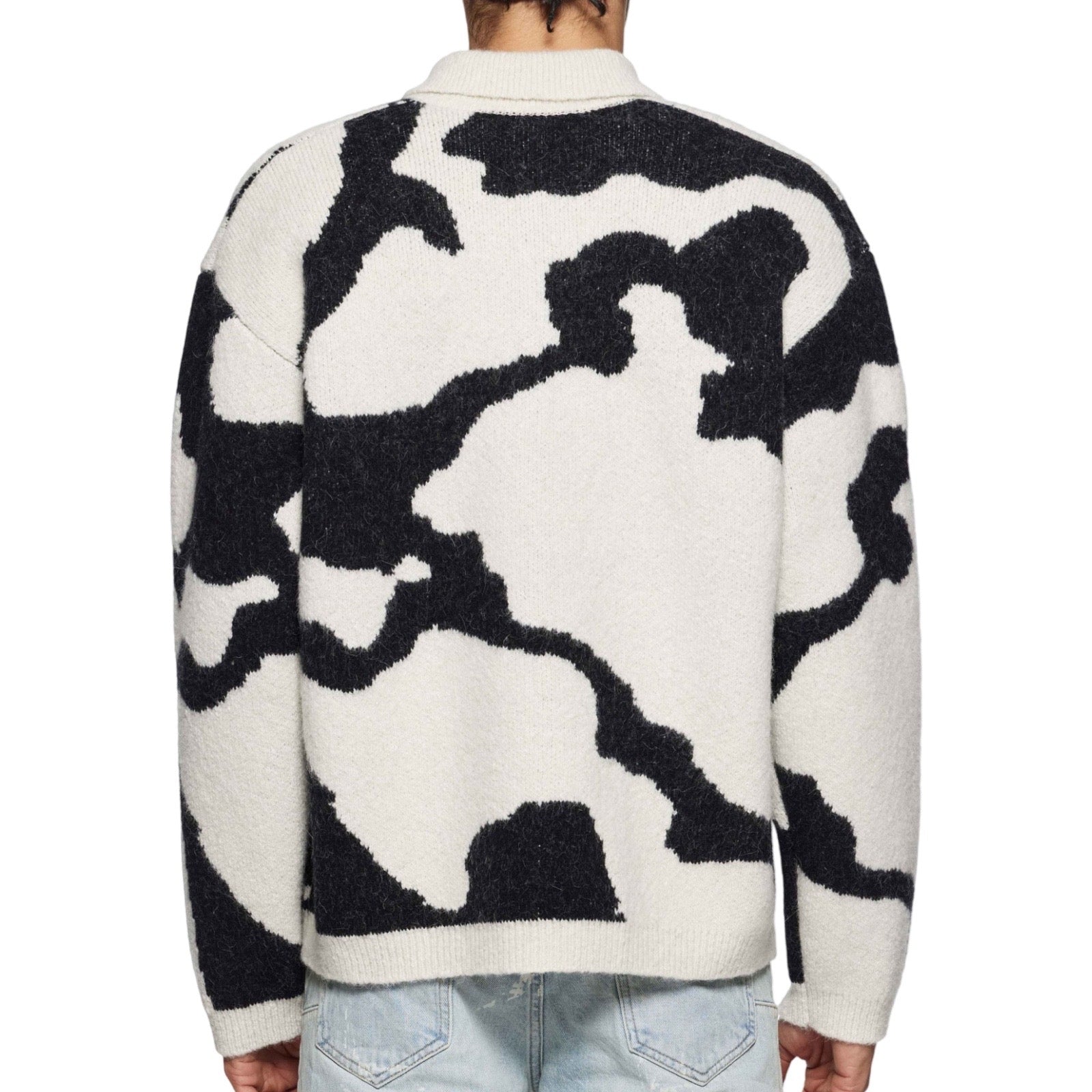 Purple Brand Jacquard Polo Sweater – Era Clothing Store