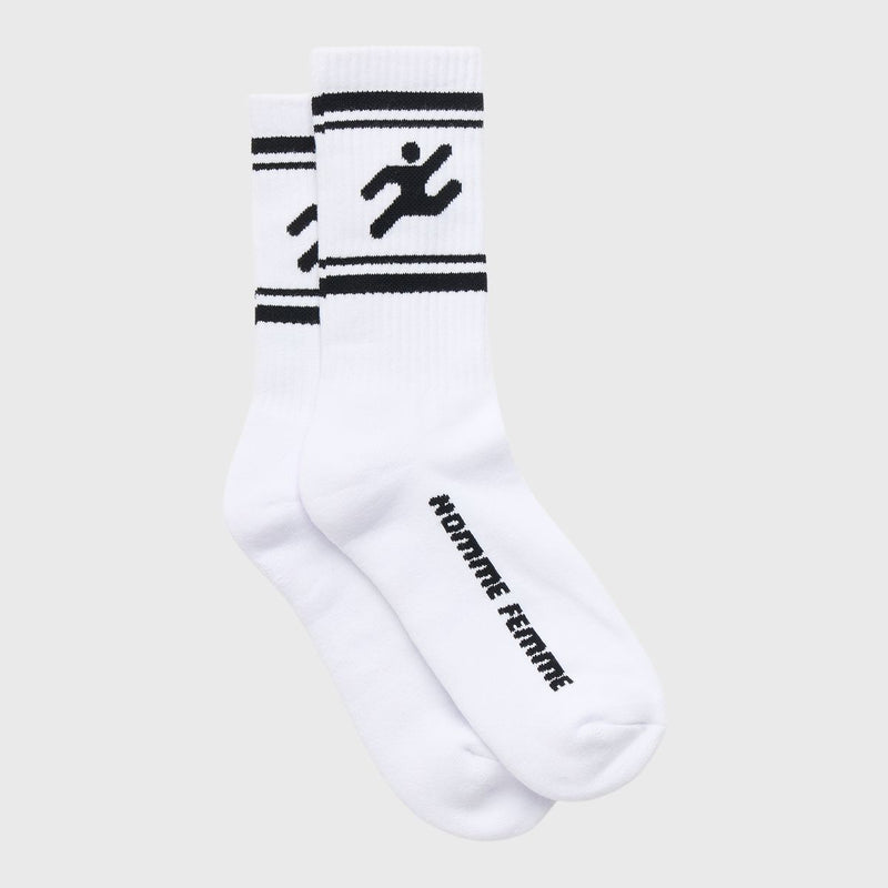 Homme Femme Rave Socks In White