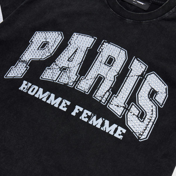 Homme Femme “Paris” Rhinestone Tee