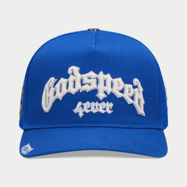 Godspeed “Forever” Royal Blue Trucker Hat