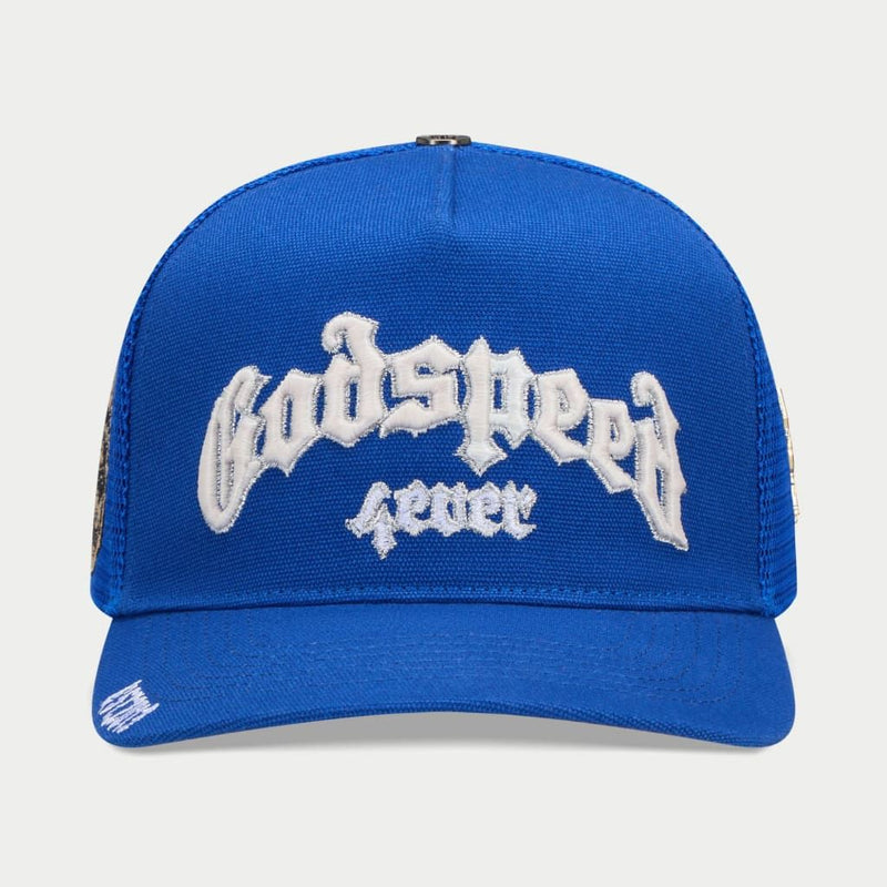 Godspeed “Forever” Royal Blue Trucker Hat