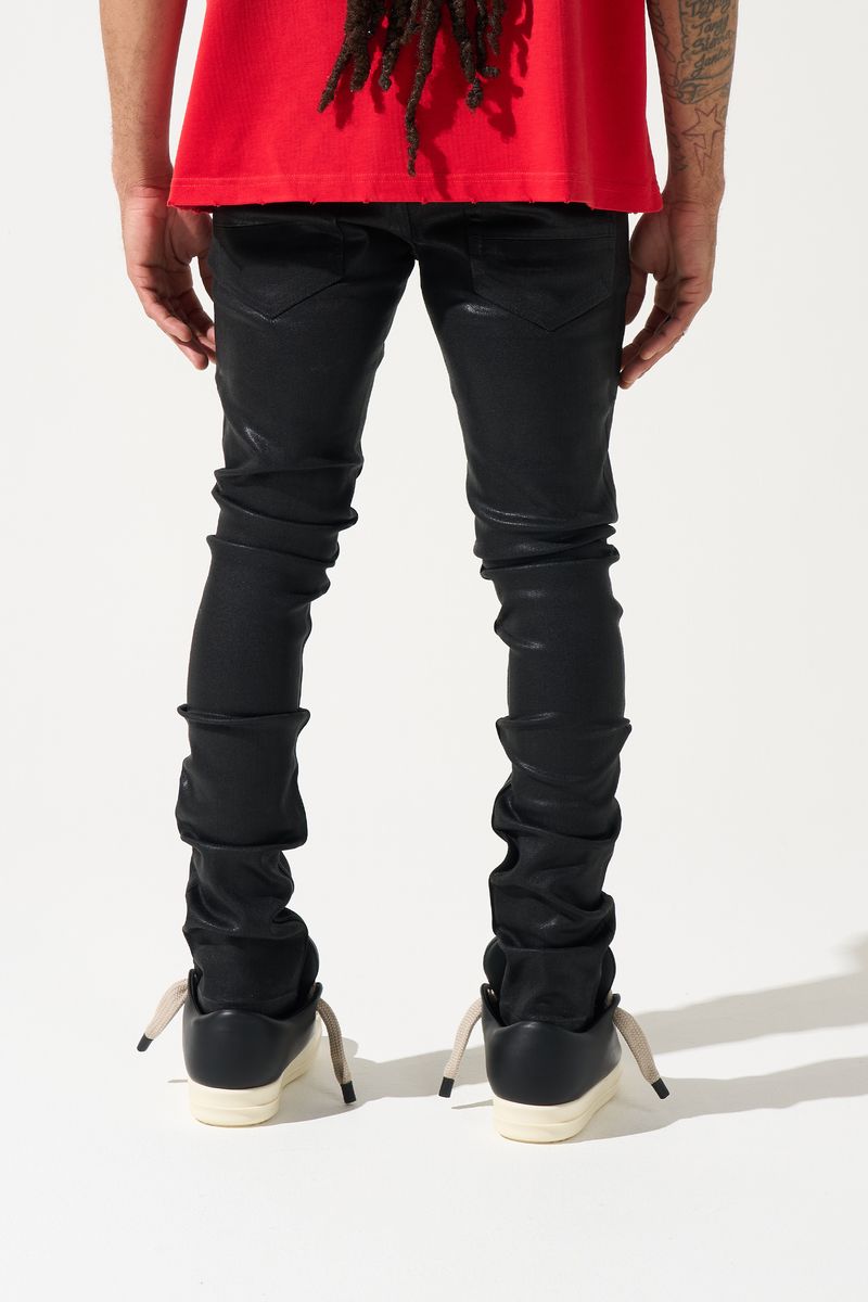 Serenede “Onyx” Coated Black Jeans – Era Clothing Store