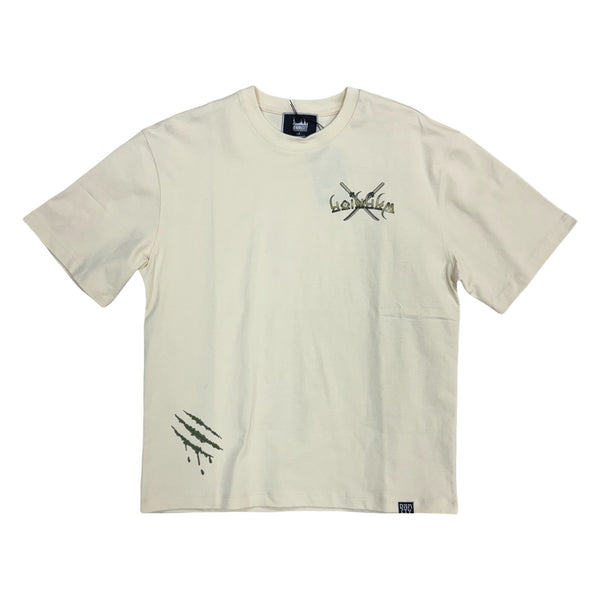 Denim City “Warriors” Cream/Olive Stones Tee