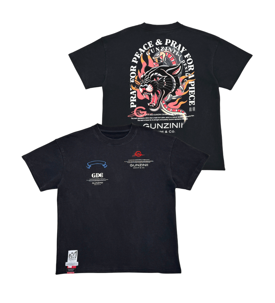 Gunzinii “Pray For Peace” Black Tee – Era Clothing Store