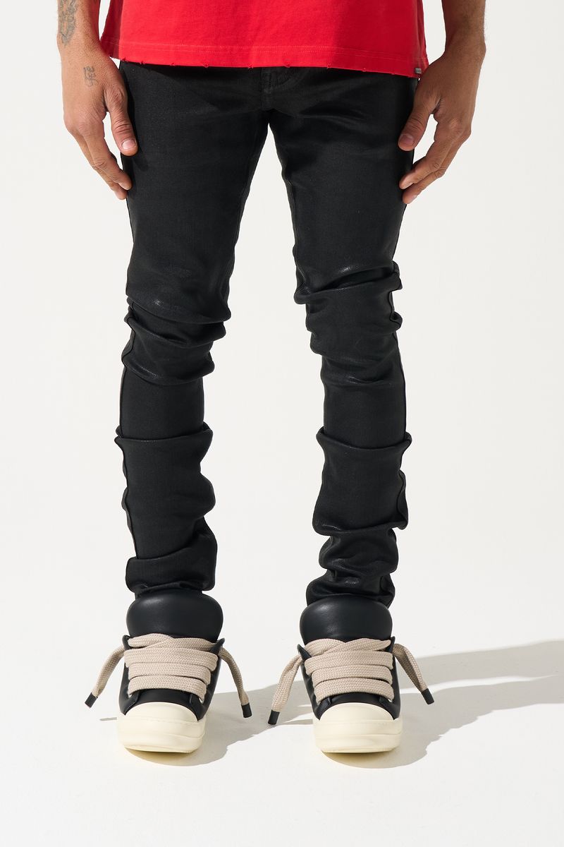 Serenede “Onyx” Coated Black Jeans – Era Clothing Store
