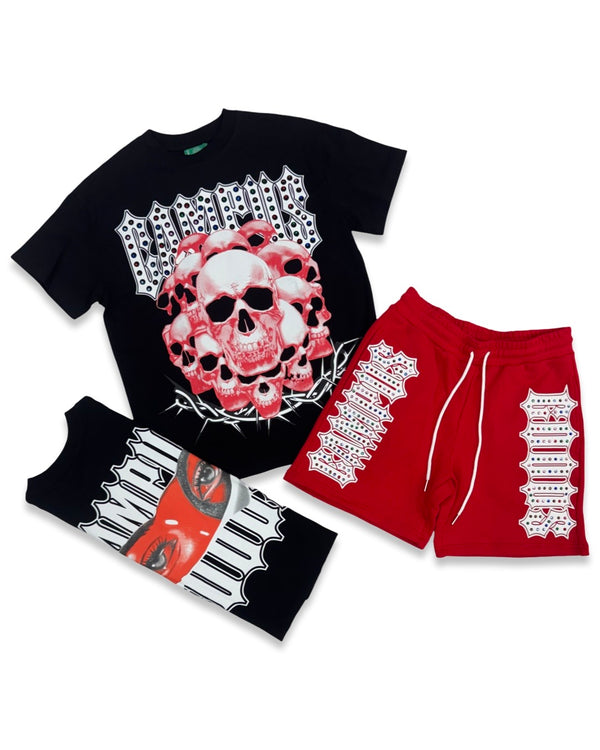 Campus “Vengeance” Red Gem Short Set