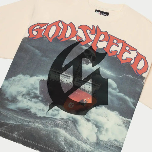 Godspeed “Sea Sick” Bone Tee