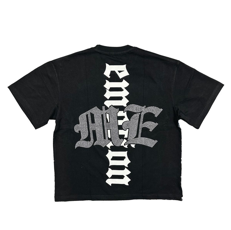 Mixed Emotion “Astronaut Rhinestone” Black Tee