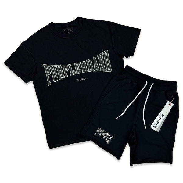 Purple Brand Black Fleece Short Set – Era Clothing Store