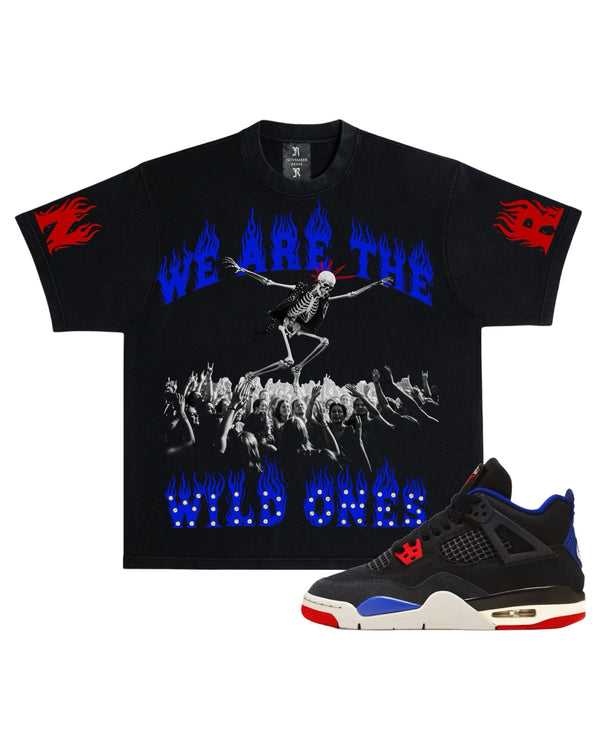 November Reine “We Are Wild” Black Tee