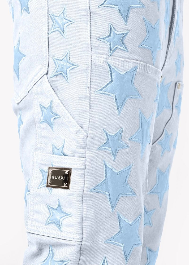 Guapi Aqua Blue Stars Jeans