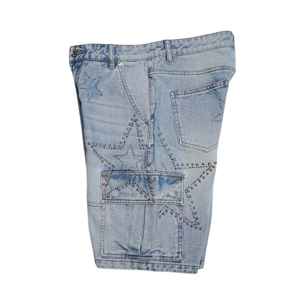 Concept La “Madrid” Blue Wash Shorts