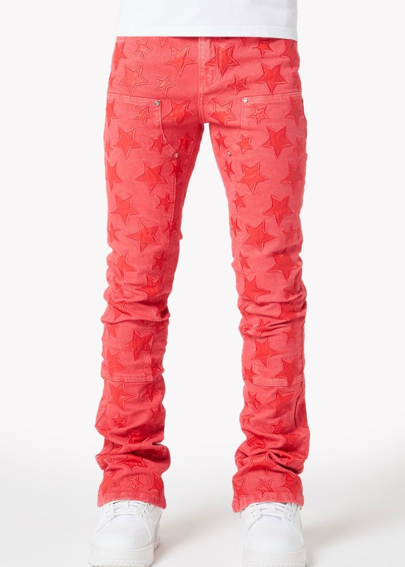 Guapi Raspberry Red Stars Jeans