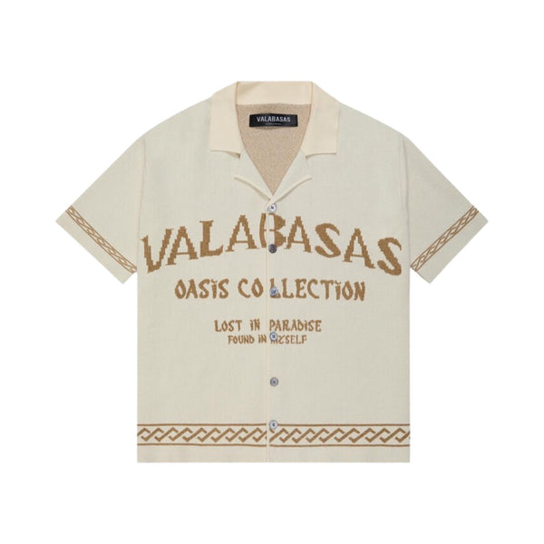 Valabasas “Oasis” White Woven Button Down