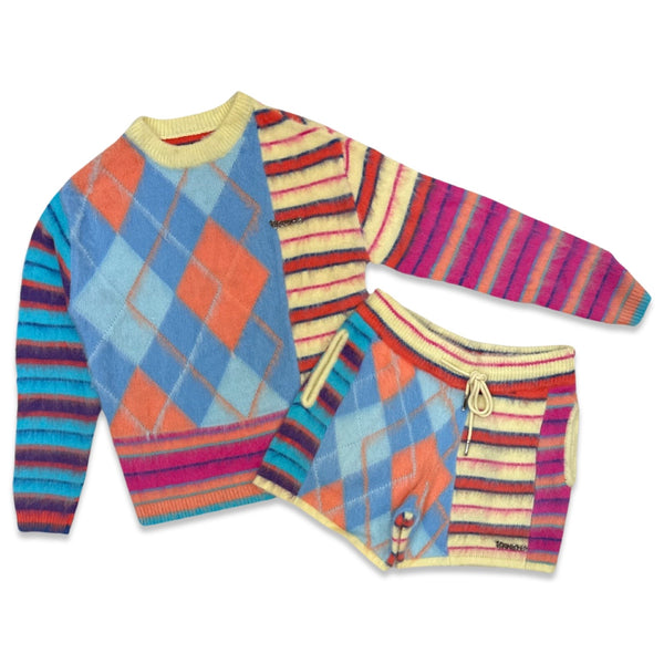 TRNCHS Mohair Sweater Short Set