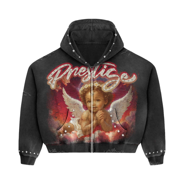 Prestige “Angel” Black/Red Hoodie