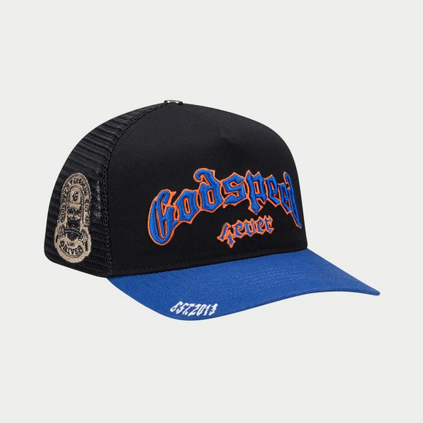 Godspeed “Forever” Black/Blue Trucker Hat
