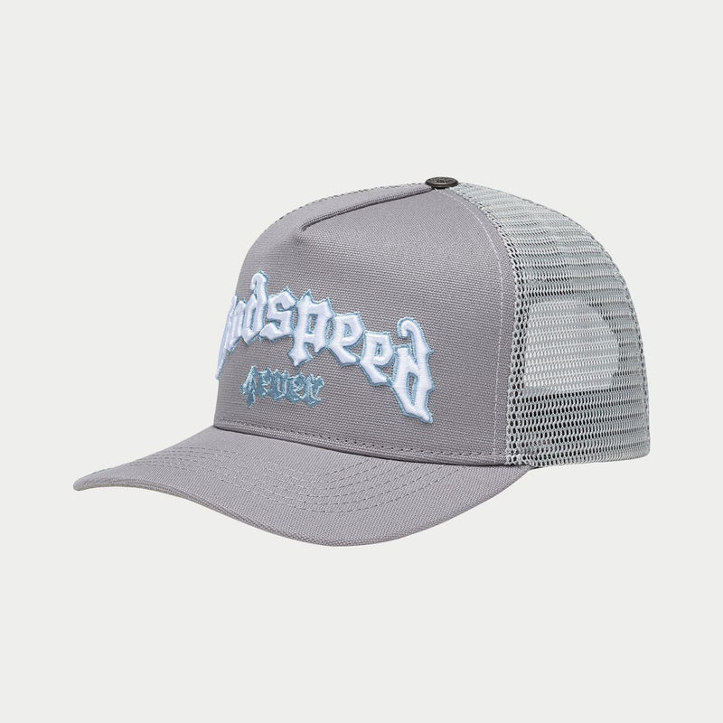 Godspeed “Forever” Cool Grey Trucker Hat