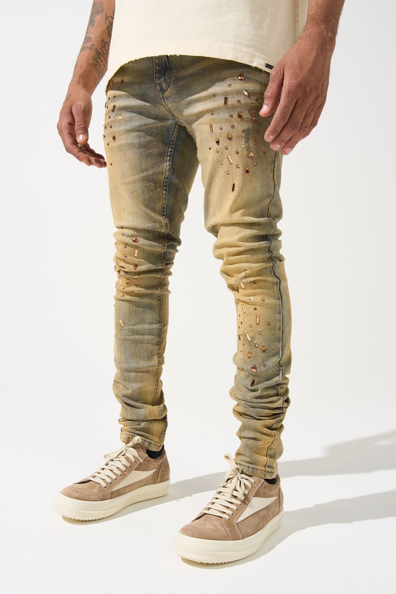 Serenede “Networth” Gold Wash Jeans – Era Clothing Store