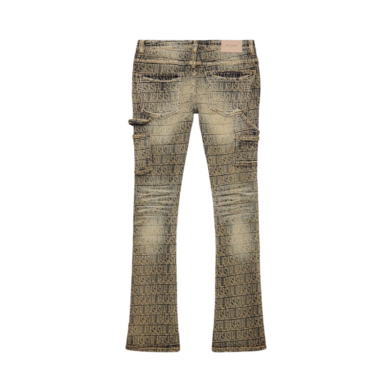 Valabasas “Imprint” Vintage Stacked Flare Jeans
