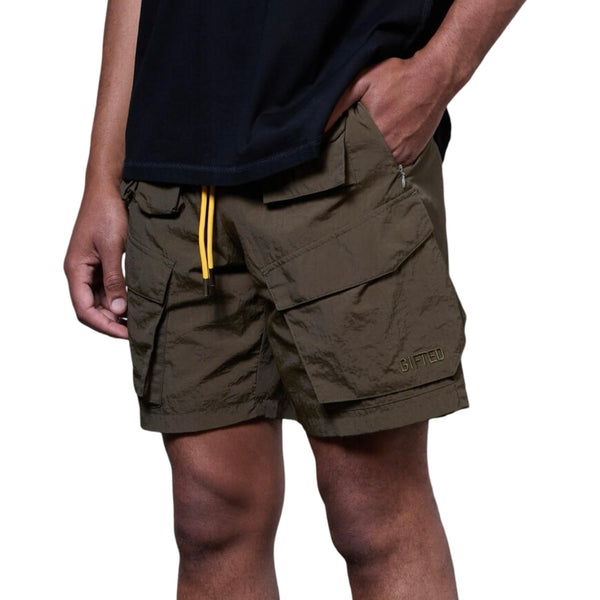 GFTD “Melo” Olive Shorts