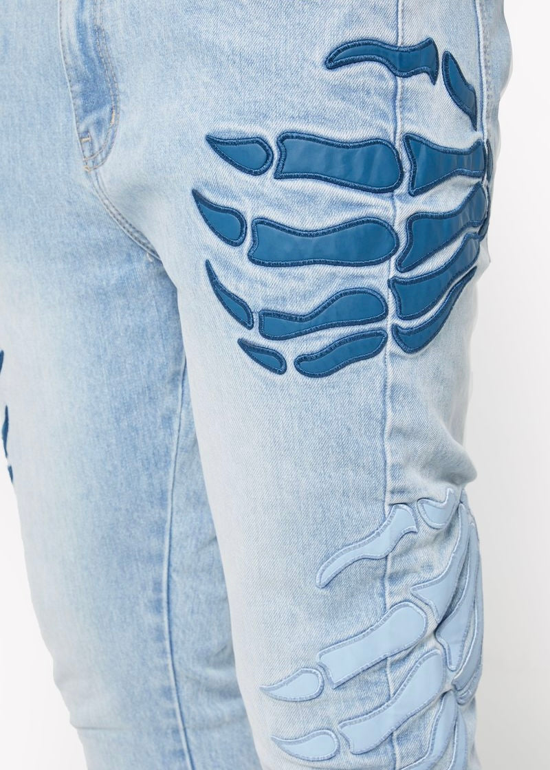 Guapi Aqua Blue Dragger Jeans