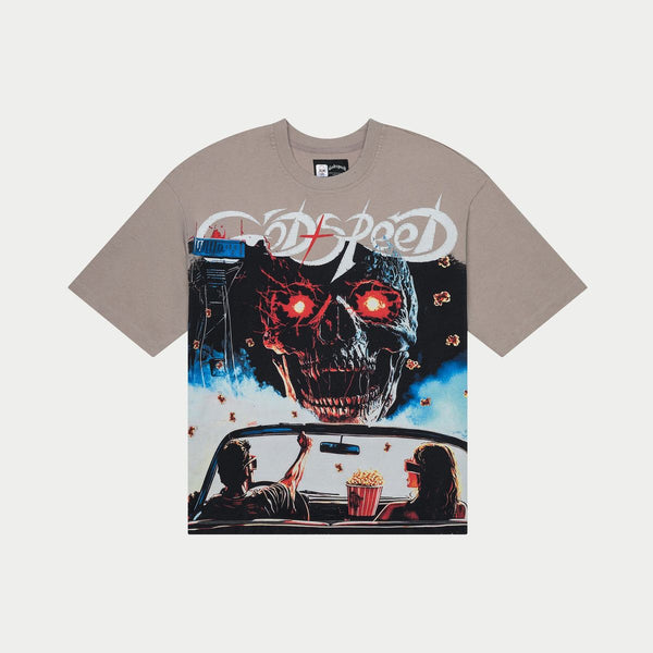 Godspeed “Drive In” Stone Grey Tee