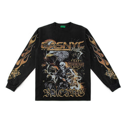 Gas Nyc “Riders” Black L/S Tee