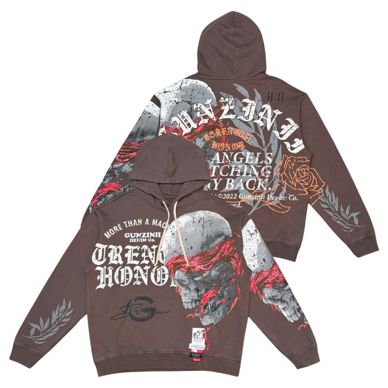 Gunzinii Honor Dark Brown Hoodie