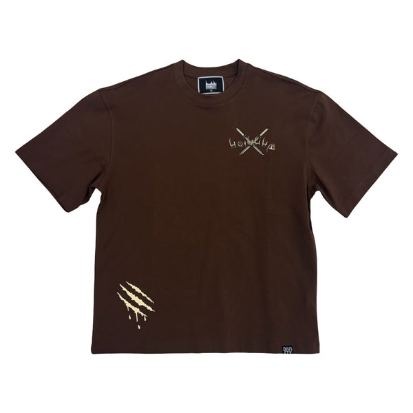 Denim City “Warriors” Brown Stones Tee