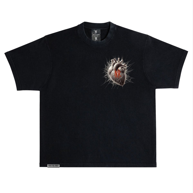 November Reine “Tangled Web” Black Tee