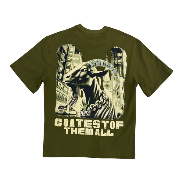 Denim City “Goat” Olive Stones Tee