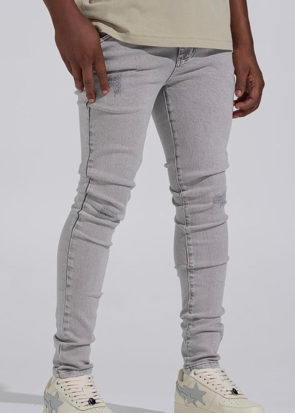 Pheelings “Silver Screen” Light Grey Skinny Jeans