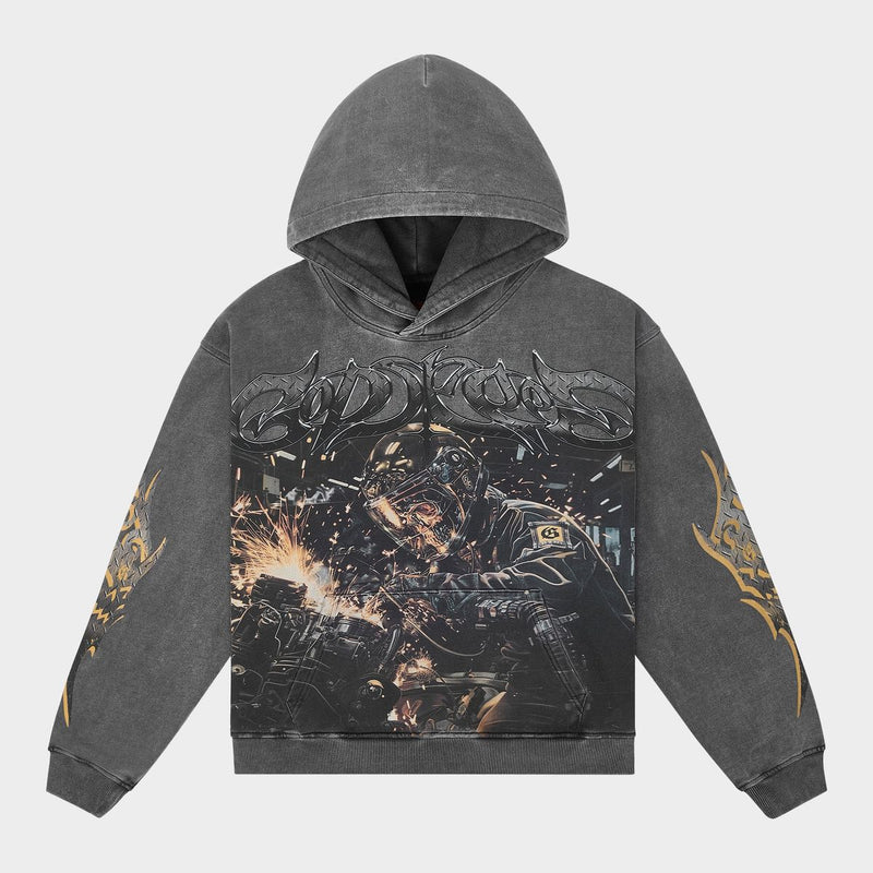 Godspeed “Steel Sharpens” Grey Hoodie – Era Clothing Store