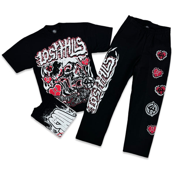 Lost Hills “Skull SB” Tee Jogging Set – Era Clothing Store