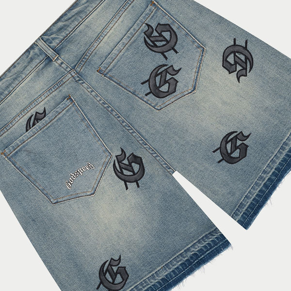 Godspeed “Infinity” Blue Denim Shorts