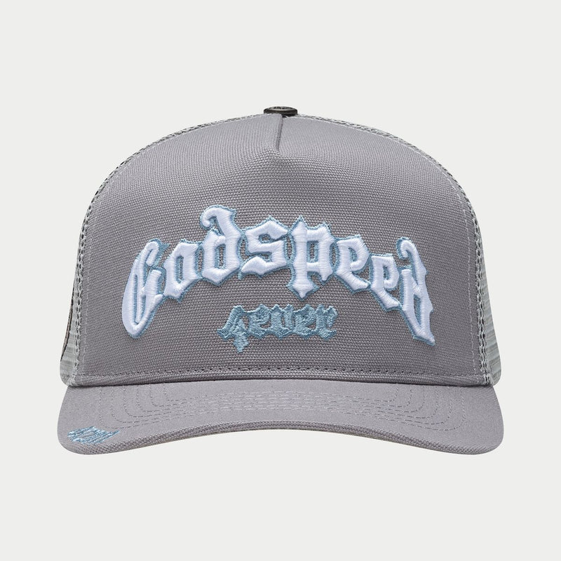 Godspeed “Forever” Cool Grey Trucker Hat
