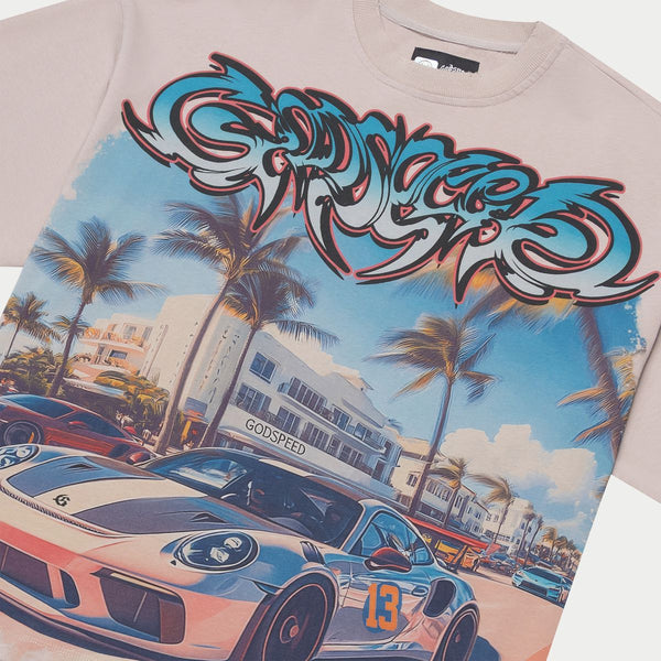 Godspeed “Car Meet Miami” Stone Tee