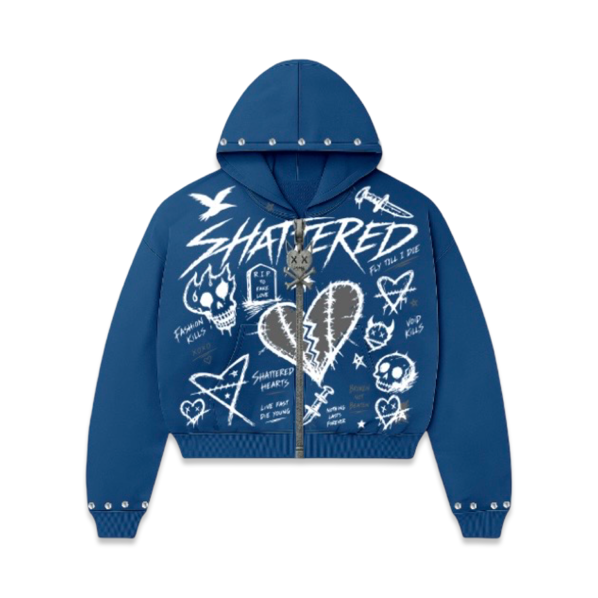 Cactus Jack Mastermind Skull Zip Up Hoodie – Era Clothing Store