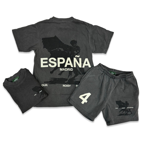 ONN “Espana” Grey Short Set