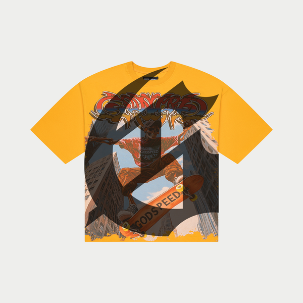 Godspeed “Ollie” Yellow Wash Tee