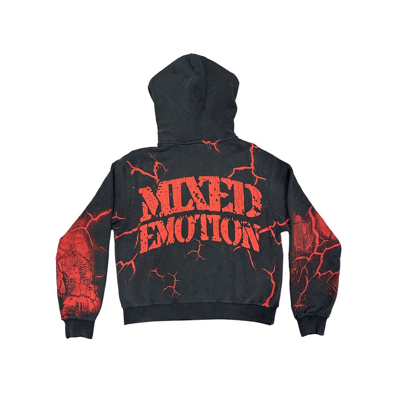 Mixed Emotion “Deserted” Acid Wash Hoodie